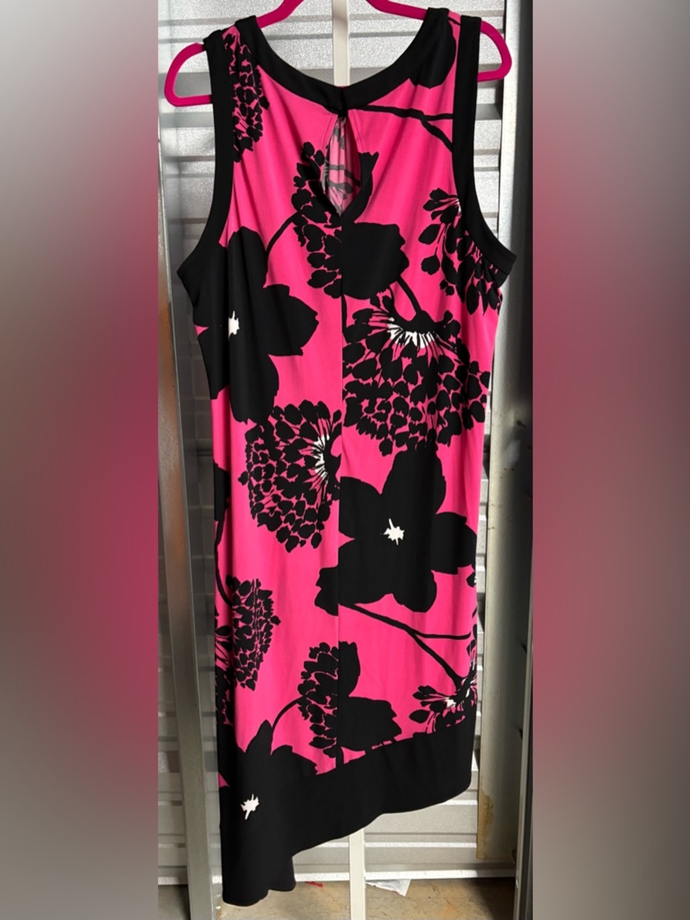 Pink and black plus size dress - Picture 2 of 3